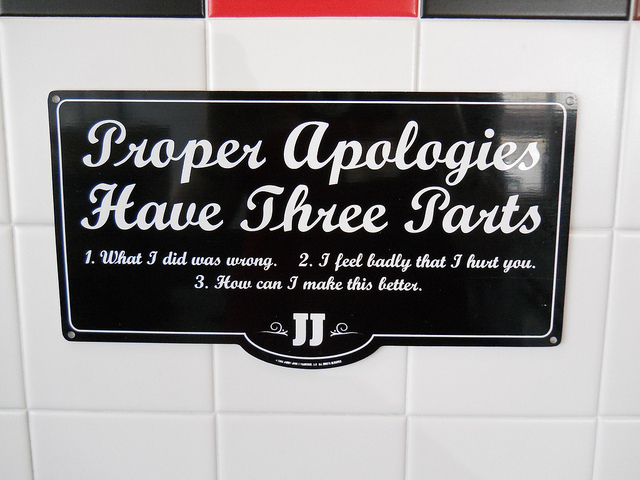 proper apologies